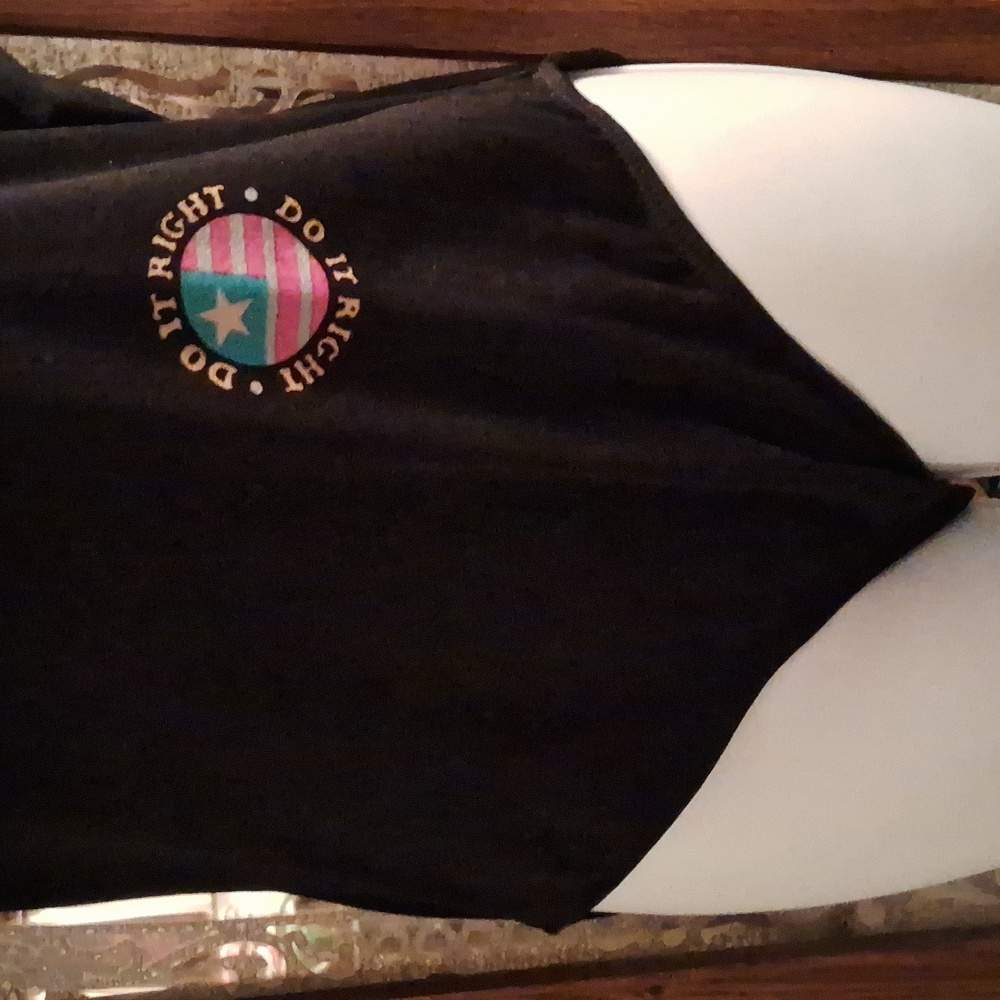 Vintage 80's,Black Bodysuit/Leotard /Vivid,Hot Pink,Blue,Gold & Purple Detail💥 - Picture 3 of 7